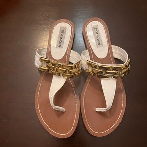 Steve Madden Gold Chain Thong Sandal